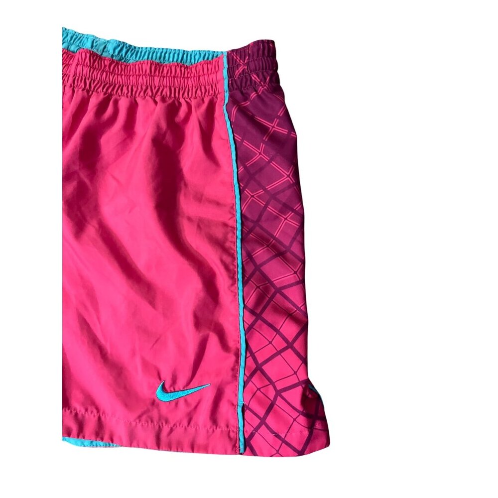 Nike Dri-Fit Shorts Womens XL Used 531774-606 Pink Turquoise - Picture 2 of 16